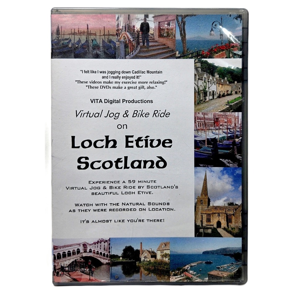 Loch Etive Scotland Virtual Jog Bike Ride DVD VITA Digital Productions Exercise